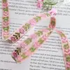 2025 Nuevo en Stock 1.1cm Estilo Étnico Jacquard Accesorios para Ropa Colorido Estilo Étnico Jacquard de Poliéster Cinta Tejida