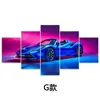 2025 Amazon Estilo Cyberpunk Americano Carro Musculoso Pintura Decorativa Sala de Estar Sofá Fundo Mural Pintura Pendurada