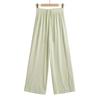 Pantalones de Pierna Ancha para Protección Solar de Verano para Mujer 2024 Nuevos Casuales Dape Pantalones de Seda Helada Modernos Combinan con Todo Ajustados Sueltos