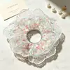 Xuxinha de tecido de renda, multicamadas, estilo coreano, especificamente para penteados de coque feminino. Acessórios em estoque, atacado disponível