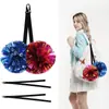 Cinturón fijo para guardar pompones de porrista, accesorios de eslinga de mano para porrista personalizados, cordón ajustable para guardar pelotas