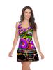 Vestido Feminino Modelo Novo 2026 Transfronteiriço, Comércio Exterior Vestido de Comprimento Médio Sem Mangas Tomara-que-caia Estilo Francês Estampado 3D, Feito Sob Medida de Acordo com Sua Imagem