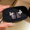 ¡Colorido! Bestseller Transfronterizo Collar Cuadrado de Diamante Verde Lujo Ligero de Alta Gama para Clavícula Moda Versátil Accesorio de Collar para Mujer