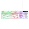 Teclado e Mouse Gamer Baaji T350 USB com Fio Luminoso E-Sports Teclado Mecânico com Backlight e Mouse Conjunto para Computador