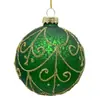 Venta al por mayor de fábrica bola de cristal pintada soplada bola decorativa navideña bola de cristal decorativa para árbol de Navidad