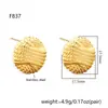Pendientes Europeos y Americanos de Moda de Alta Gama Transfronterizos de Acero de Titanio Simple para Mujer Lujo Accesible Elegantes Pendientes de Acero Inoxidable 18K Venta al por Mayor