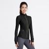 Traje de yoga Athena Lulu, chaqueta deportiva de cuello alto color piel para mujer, para correr, fitness, manga larga, con cremallera