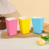 Cajas y Bolsas de Empaque para Palomitas de Maíz Transfronterizas, Cajas Desechables de Color Sólido para Empaque de Palomitas de Maíz, Cajas para Palomitas de Pollo, Cajas para Dulces