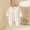 Mono Romper Lindo de Conejo y Estrella de Doble Capa Otoño Clase A para Bebés Niñas Ropa Infantil Traje para Gatear Bebé