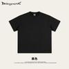 2025 Verão Tendência Marca Peso Pesado 345g Básico Juventude Manga Curta Solta Algodão Solta Casual Camiseta Verão
