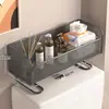 Estante de Almacenamiento para Inodoro Encima del Inodoro, Estante de Almacenamiento para Baño sin Taladro para Artículos de Tocador y Suministros de Baño, Solución de Almacenamiento
