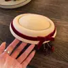 Pinza de Pato con Lazo de Tela y Cereza para el Cabello Diseño de Nicho Personalizado Único Dulce Versátil Accesorios para el Cabello Venta al por Mayor