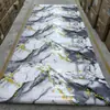 Rolo de Adesivo de Parede de Mármore Imitação Azulejo Autoadesivo Decoração de Parede para Esconder Fundo Feio da Sala de Estar Papel de Parede à Prova d'Água e à Prova de Umidade