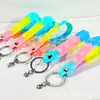 Chaveiro Silicone Bolhas Coloridas Alívio de Estresse Cordão de Couro Pulseira de Borracha Macia Carteira Atacado Estojo de Lápis Acessórios de Cordão
