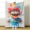 Manta comercio electrónico franela transfronterizo cuatro estaciones universal Mario 3D Navidad nuevo impresión digital outlet de fábrica