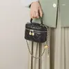 Bolso Pequeño para Mujer, Nuevo Estilo Primavera/Verano 2026, Bolso Acolchado con Cadena, Elegante Bolso Cruzado, Popular Bolso Cuadrado Pequeño para Verano