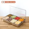 Caixa de exposição para barraca de pescaria de frutas suprimentos para barraca armário de bacia funda caixa bandeja para prato de fruta cozida com iogurte prato de salada