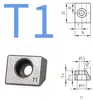 Trilho Guia Linear Press-Fit Blocos Metálicos Metalizados por Metalurgia do Pó T1T2T3Y3Y4Y5K1K2K6 Cunhas de Trilho de Pórtico
