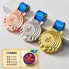Medallas de Metal y Cristal Personalizadas para Estudiantes, Escuelas, Competiciones de Maratón, Grabado de Medallas de Oro, Fabricación de Premios, Producción de Regalos Empresariales