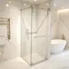 Las cabinas de ducha con puerta corredera se suministran directamente del fabricante para apartamentos de hotel y casas de huéspedes, con mamparas de vidrio hechas a medida disponibles al por mayor.