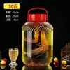 Botella de vidrio casera para hacer vino con grifo, botella de vino de mirto, botella de fermentación de vino, frasco sellado para enzimas, frasco de vino, frasco para pepinillos