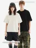 Ag3072480G Camiseta Casual Juvenil de Algodón Puro de Hilo Doble Pesado, Manga Corta, Cuello Redondo, Transpirable