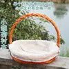 Cesta de frutas mimbre estilo chino cesta de regalo para visitar parientes cesta de exhibición cesta de flores cesta de regalo cesta de baile cesta de huevos cesta de bambú recolección