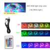Tira de Luces LED USB RGB 2835 Controlador de 24 Teclas Luz de Fondo para TV Decoración del Hogar 45 LED/M Lámpara de Neón Multicolor