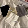 Novas Calcinhas de Seda Gelada Cor Sólida de Comércio Exterior para Mulheres, Forro 100% Algodão, Cintura Média Respirável, Shorts de Segurança Sem Costura Anti-Exposição, Boxer