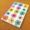 Cuaderno Pequeño de Espiral, Cuaderno Conveniente, Cuaderno Fresco de Dibujos Animados Coloridos con Bolsillo de Solapa de Espiral para Pantalones