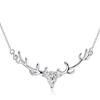 Collar ciervo todo el camino femenino plata esterlina moderno popular en línea cadena clavícula colgante nicho lujo ligero Día de San Valentín para enviar a su novia