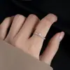 Anillo Cruz Estrella para Mujer Moda Lujo Ligero Sentido del Diseño de Nicho Estilo ins Elegante Abierto Ajustable Anillo Venta al por Mayor