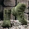 Botas tácticas de caña alta de gran tamaño para hombre de Amazon transfronterizas, resistentes al desgaste, antideslizantes, botas de montaña para fuerzas especiales de exterior, tallas 39-47