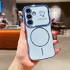 Adecuado para Samsung S25Ultra Funda para Teléfono Móvil Ola Galvanizada S24 Círculo Delgado Succión Magnética A16 Corazón Anticaídas 36 Cubierta Protectora