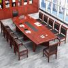 Mesa de reuniones larga, muebles de oficina, mesa de reuniones grande de piel, mesa de sala de reuniones ovalada con silla, mesa de negociación combinada
