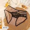 Directo del fabricante: bragas de encaje de malla para mujer, tiro bajo, con bordes festoneados, diseño calado, sexys, entrepierna de algodón puro, para mujeres jóvenes