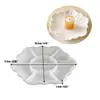 Molde de Bandeja de Resina DIY Bandeja Irregular de Lótus Molde de Bandeja de Armazenamento de Folha de Lótus Atacado em Estoque