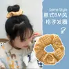 Acessórios de Cabelo Primavera e Verão Estilo Coreano Ins Ornamentos Simples de Cabelo Coloridos Elásticos de Cabelo Pig Intestine Coloridos Flores de Cabelo para Mulheres Scrunchies Grandes Faixas de Cabelo