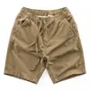 Shorts Casuais Elásticos de Cintura de Verão Atacado Verão Novo Shorts Masculino Liso Estilo Coreano Tendência Masculino e Feminino Cordão