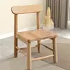 Silla con Respaldo de Madera Maciza, Silla Pequeña para el Hogar, Taburete de Remate para Sala de Estar, Taburete Bajo Antideslizante para Comedor, Taburete Retro para Cambiarse los Zapatos en el Dormitorio