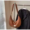 Bolso de Gran Capacidad de Moda para Mujer 2026 Nuevo Moda Otoño e Invierno Bolso Simple Tipo Dumpling Bolso de Hombro Cruzado Retro de Nicho
