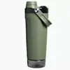 Novo Copo Shaker Simples Fosco, Copo Térmico de Aço Inoxidável 304 de Grande Capacidade, Garrafa de Água Portátil para Fitness e Esportes Atacado