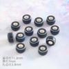 Retenção de cor espaçador contas de cerâmica pulseira material diy pulseira de contas espaçadoras acessórios pulseira furo grande ábaco contas de cerâmica lote a granel