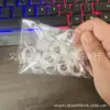Banda de Goma Blanca Transparente Pequeña Engrosada Goma para el Cabello Desechable Cuerda para el Cabello Infantil Banda de Goma Duradera para Atar