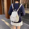 Nova mochila de estilo japonês, fresca e simples, de grande capacidade para viagem, bolsa leve para laptop de bolinhas, mochila estudantil para mulheres