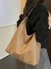 Bolso Tejido de Gran Capacidad Transfronterizo para Mujer 2026 Nuevo Bolso de Hombro Casual Estilo Coreano Bolso Simple para el Trabajo y los Viajes
