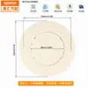 Tampa de Ventilação de Teto Redonda para RV Acessórios de Modificação Interna Tampa de Ventilação de Teto para RV Exclusivamente para Fornecimento Transfronteiriço