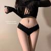Calcinha feminina fina, respirável, sexy, cintura baixa, justa, cruzada, sexy, simples, sem rastros, para mulheres
