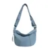 Bolso de Tote Harajuku Nicho Estilo Hong Kong para Mujer Otoño Temprano Versátil Gran Capacidad Simple Ligero Estilo Perezoso Bolso de Hombro Cruzado Único