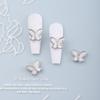 Japonês nova manicure liga joias borboleta rede vermelha diy gato olho arco fototerapia decorações de unhas atacado